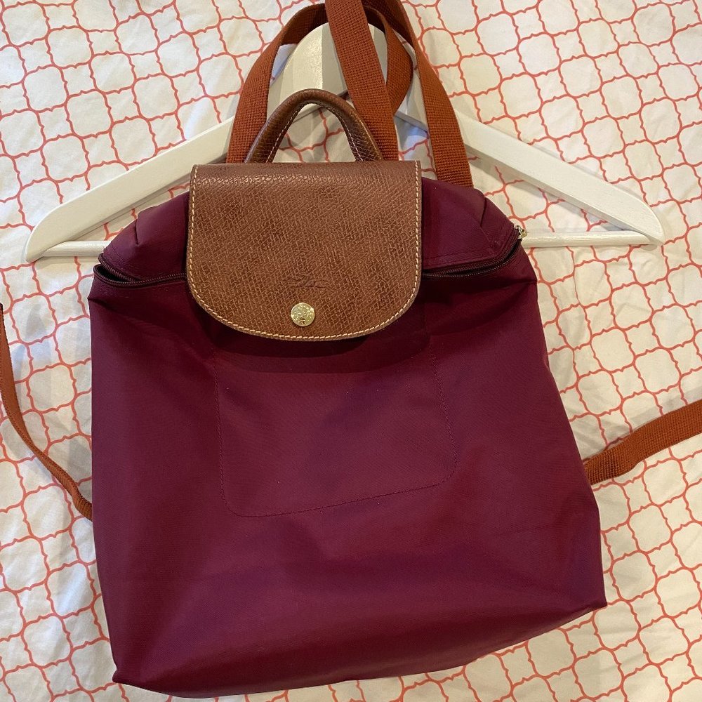 Longchamp Mini Backpack - Burgundy